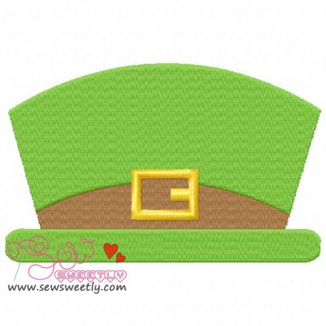 St. Patrick's Leprechaun Hat Embroidery Design Pattern- Category- St. Patrick's Day Designs- 1