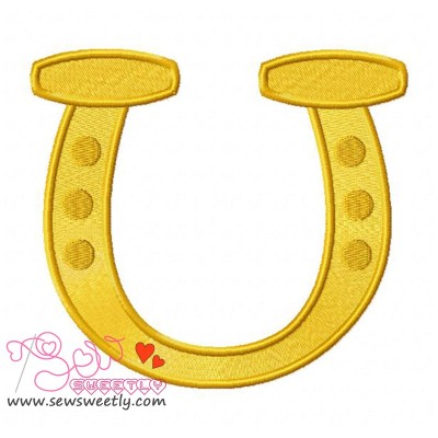 St. Patrick's Day Good Luck Horseshoe Embroidery Design