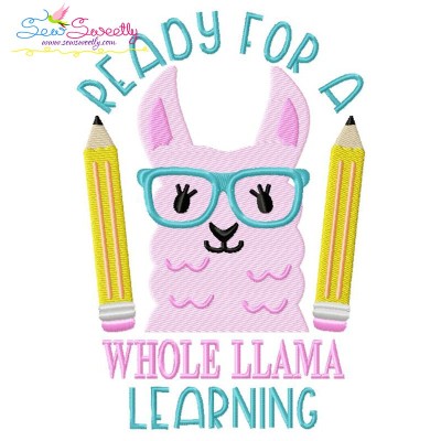 Ready For a Whole Llama Learning Embroidery Design Pattern-1