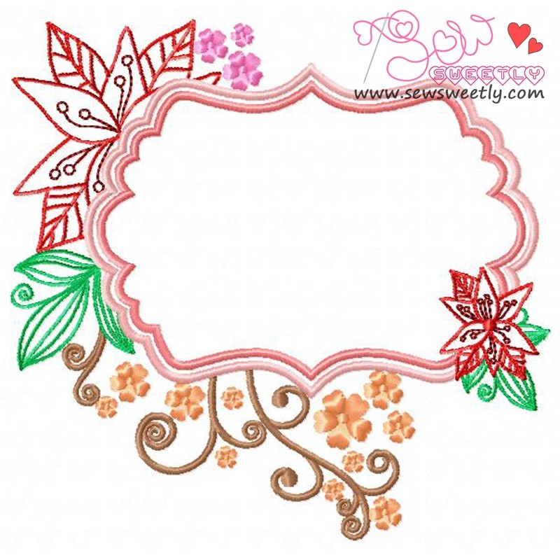 Floral frame5 machine tcnuh design