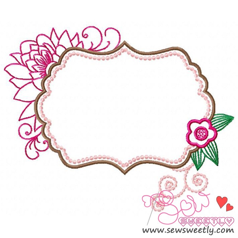 Floral frame1 machine tcnuh design