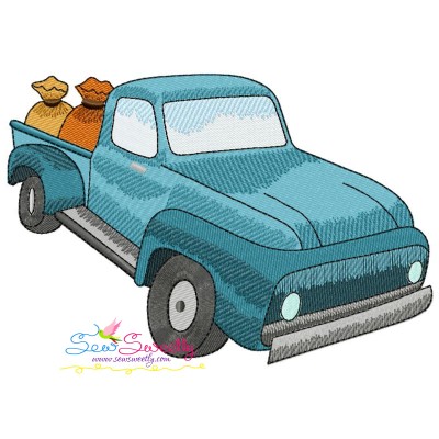 Farmer Truck-7 Embroidery Design Pattern-1