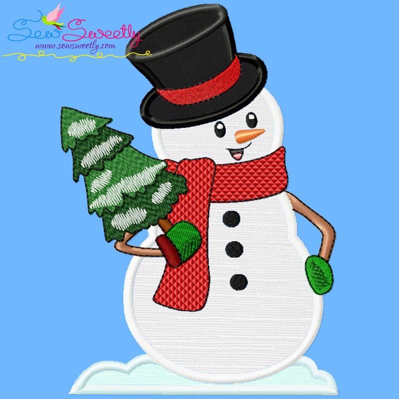 Download Christmas Snowman Applique Design Bundle For Christmas ...