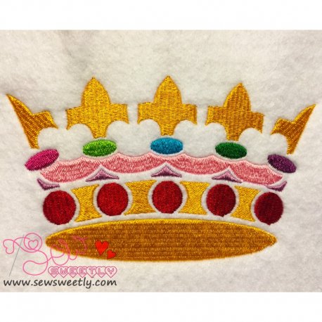 Crown-1 Embroidery Design Pattern- Category- Fantasy And Fairy Tales- 1