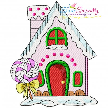 Christmas House-6 Embroidery Design Pattern- Category- Christmas Designs- 1