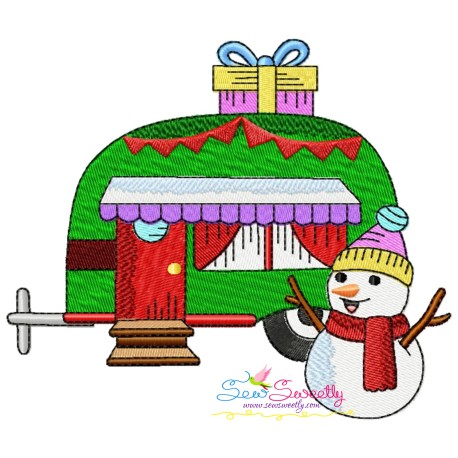 Christmas Caravan-10 Embroidery Design Pattern-1