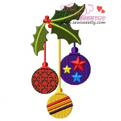 Christmas Ornaments-1 Embroidery Design