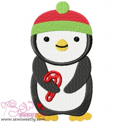Christmas Penguin-5 Embroidery Design