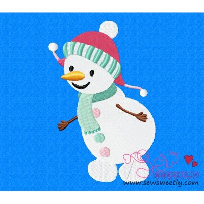 Snowman-1 Embroidery Design
