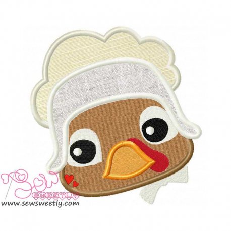 Applique Pilgrim Turkey Embroidery Design Applique Pilgrim Turkey Embroidery Design
