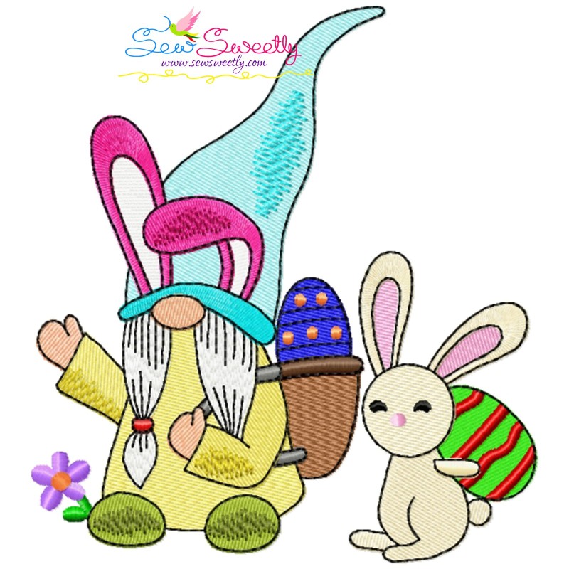 Easter Bunny Gnome No Bunny Like You Embroidery