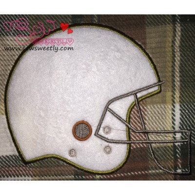 Football Helmet Applique Design