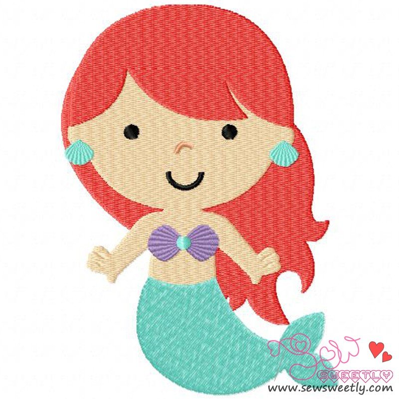 Mermaid Redwork Machine Embroidery Design Mermaid Redwork Machine Embroidery Design