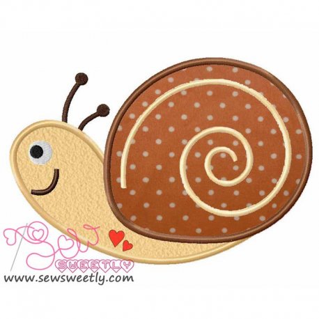 Forest Friends Snail Applique Design Pattern- Category- Sea Life Designs- 1