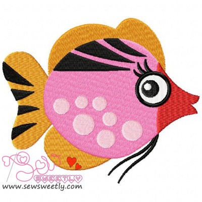 Sweet Fish-1 Embroidery Design