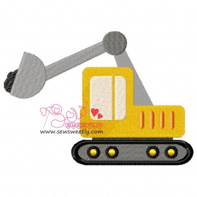 Construction Truck-9 Embroidery Design