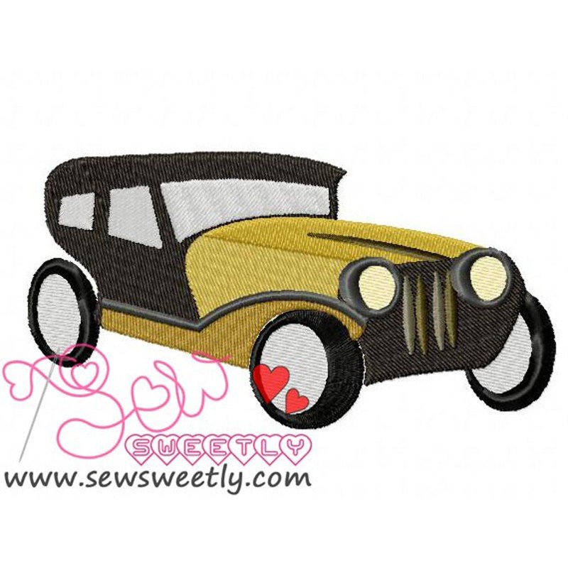 Heritage Car Machine Embroidery Design