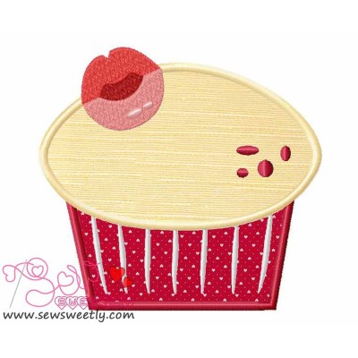 Lovely Cupcake-1 Applique Design