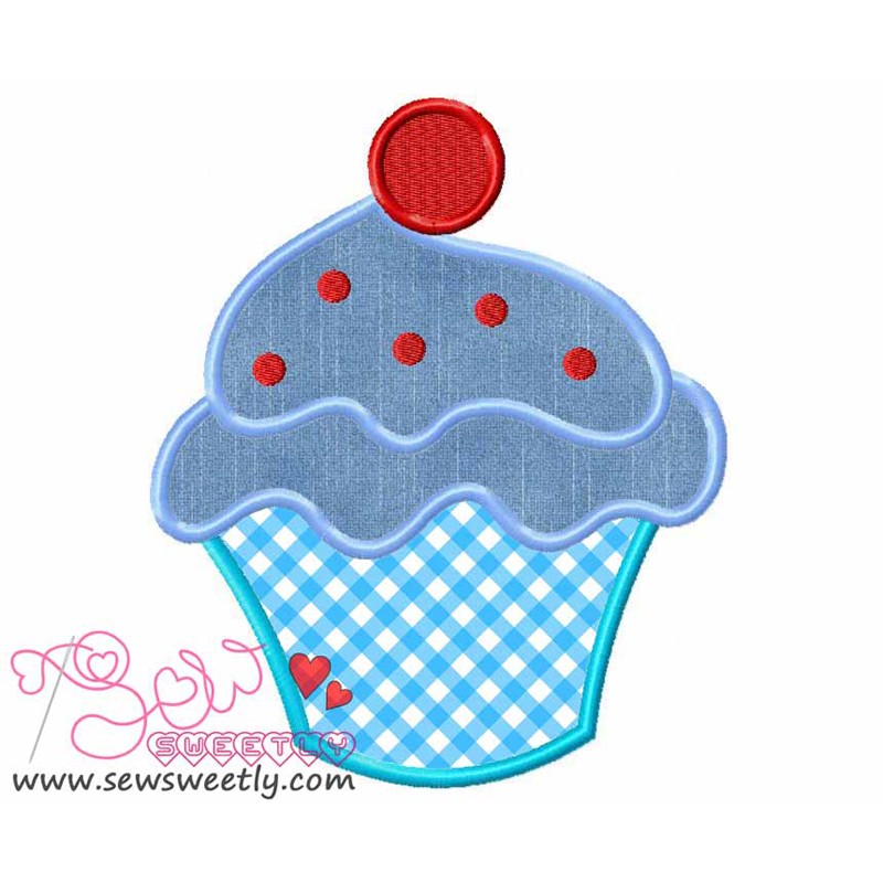 Download Ice Cream Cup With Cherry Machine Applique Design