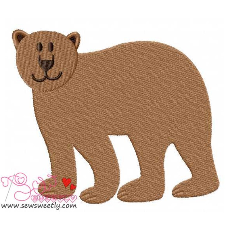 Cute bear embroidery design Cute bear embroidery design