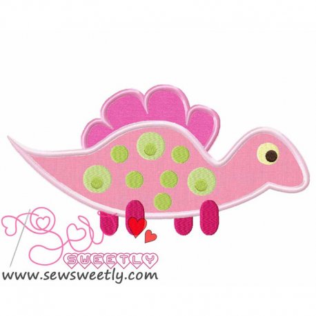 Cute Dino-6 Applique Design Pattern- Category- Animals Designs- 1