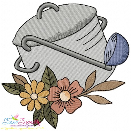 Embroidery Design Pattern- Floral Kitchen-1-1