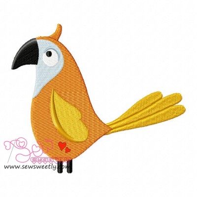 Feathered Friends-4 Embroidery Design