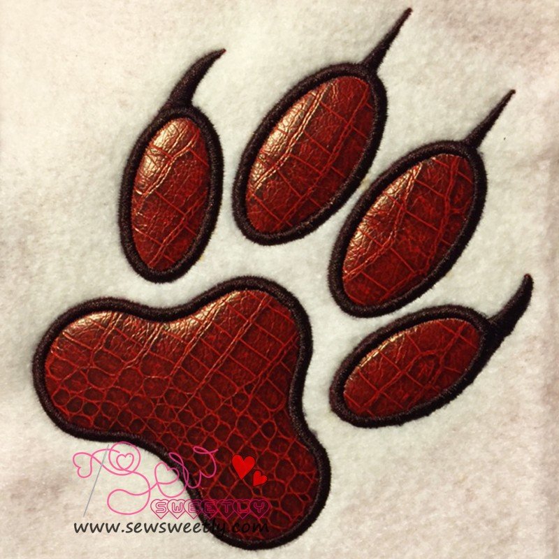 Paw Print Applique Embroidery Design Paw Print Applique Embroidery Design