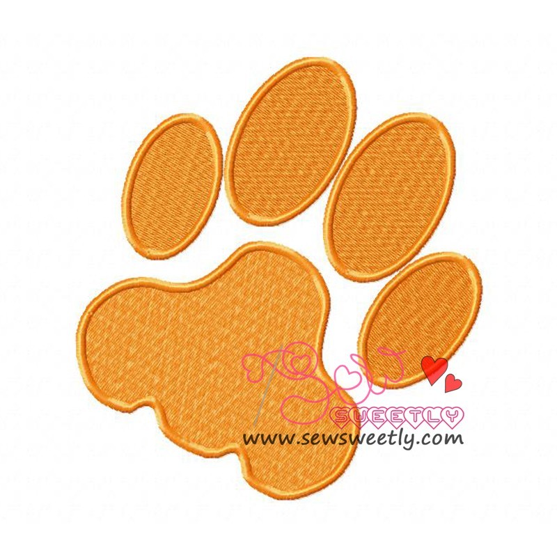 Dog paw print embroidery design Dog paw print embroidery design