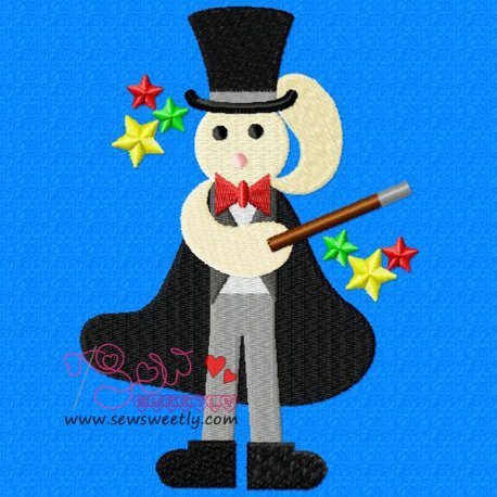 Cute Magician Embroidery Design Pattern- Category- Cartoons And Kids Designs- 1