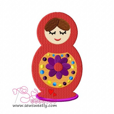 Doll-2 Embroidery Design