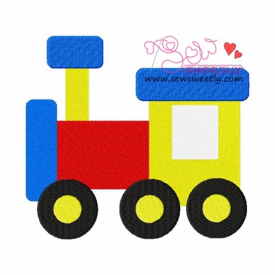Toy Train-2 Embroidery Design