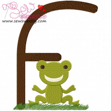 Animal Letter-F- Frog Pattern- Category- Single Alphabets- 1