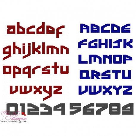 Ginga Inter Embroidery Font Set Pattern- Category- Embroidery Fonts- 1