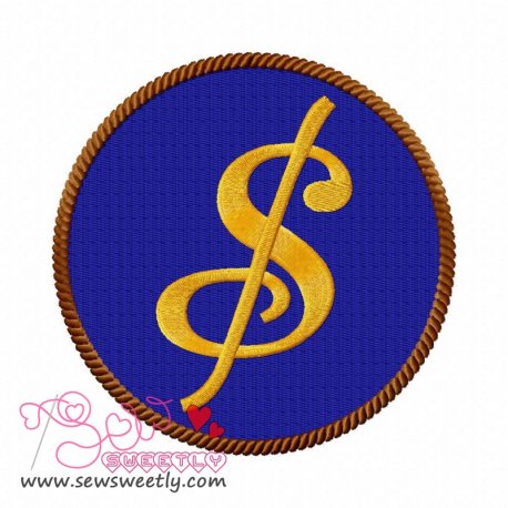 Dollar Sign Embroidery Design Pattern- Category- Other Designs- 1