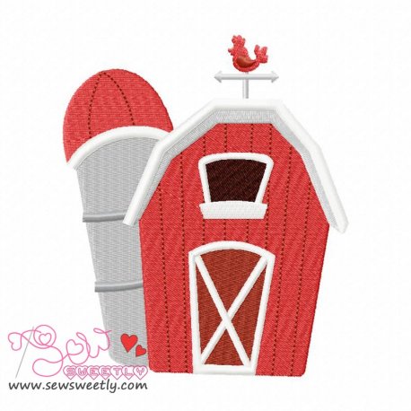 Farm House Embroidery Design Pattern- Category- Other Designs- 1
