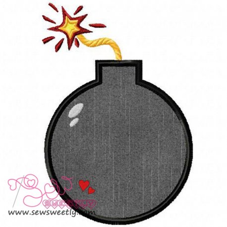 Exploding Bomb Applique Design Pattern- Category- Other Designs- 1