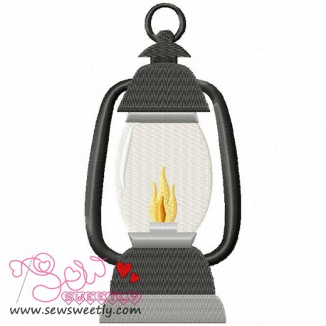 Lantern-2 Embroidery Design- Category- Nature And Camping Designs- 1