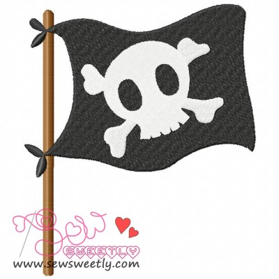 Pirate Flag Embroidery Design