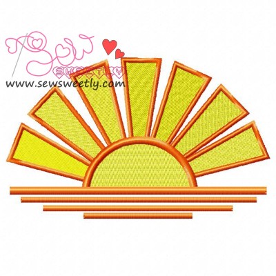 Sunset-1 Embroidery Design