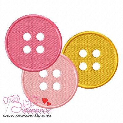 Buttons-2 Embroidery Design