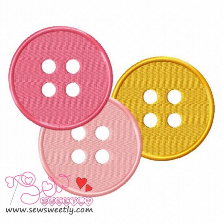 Buttons-2 Embroidery Design Pattern- Category- Other Designs- 1