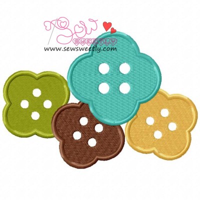 Buttons-1 Embroidery Design