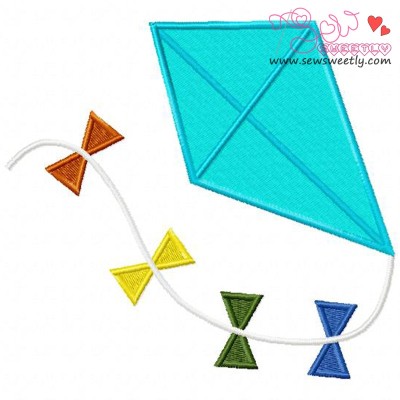 Summer Kite Embroidery Design