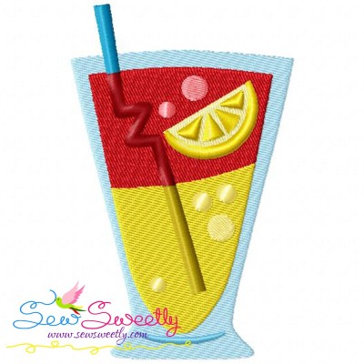 Summer Cocktail-3 Embroidery Design
