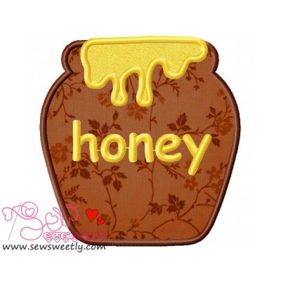 Honey Jar Applique Design