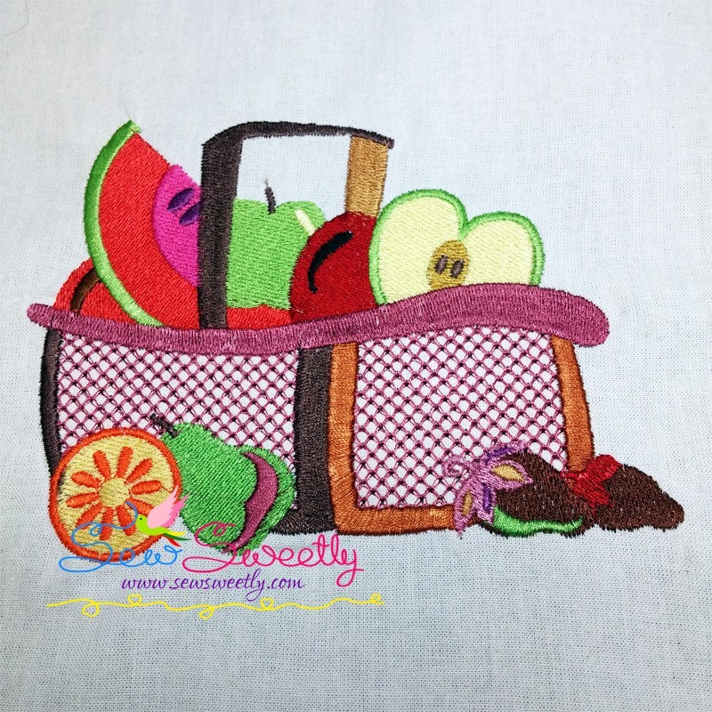 Colorful fruit basket7 machine embroidery design Colorful fruit basket7 machine embroidery design