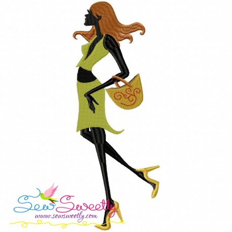 Shopping Lady 11 Machine Embroidery Design<script async src=