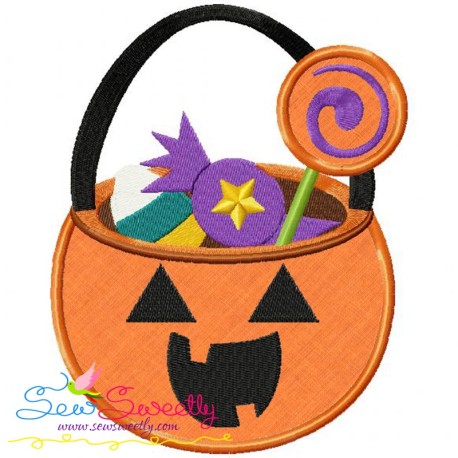 Halloween Candy Applique Design Pattern