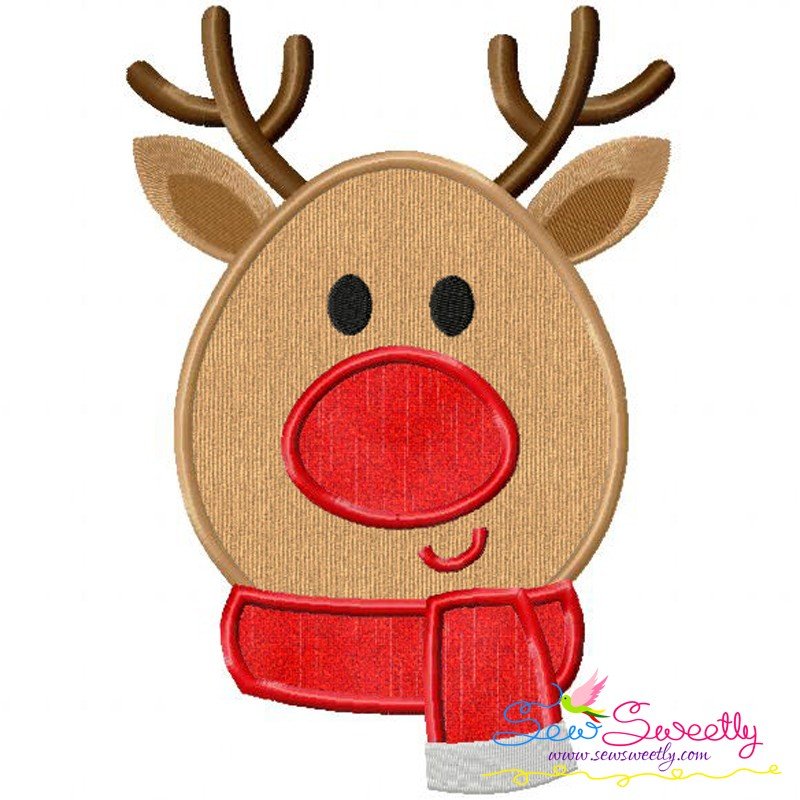 Download Christmas Reindeer Machine Applique Embroidery Design